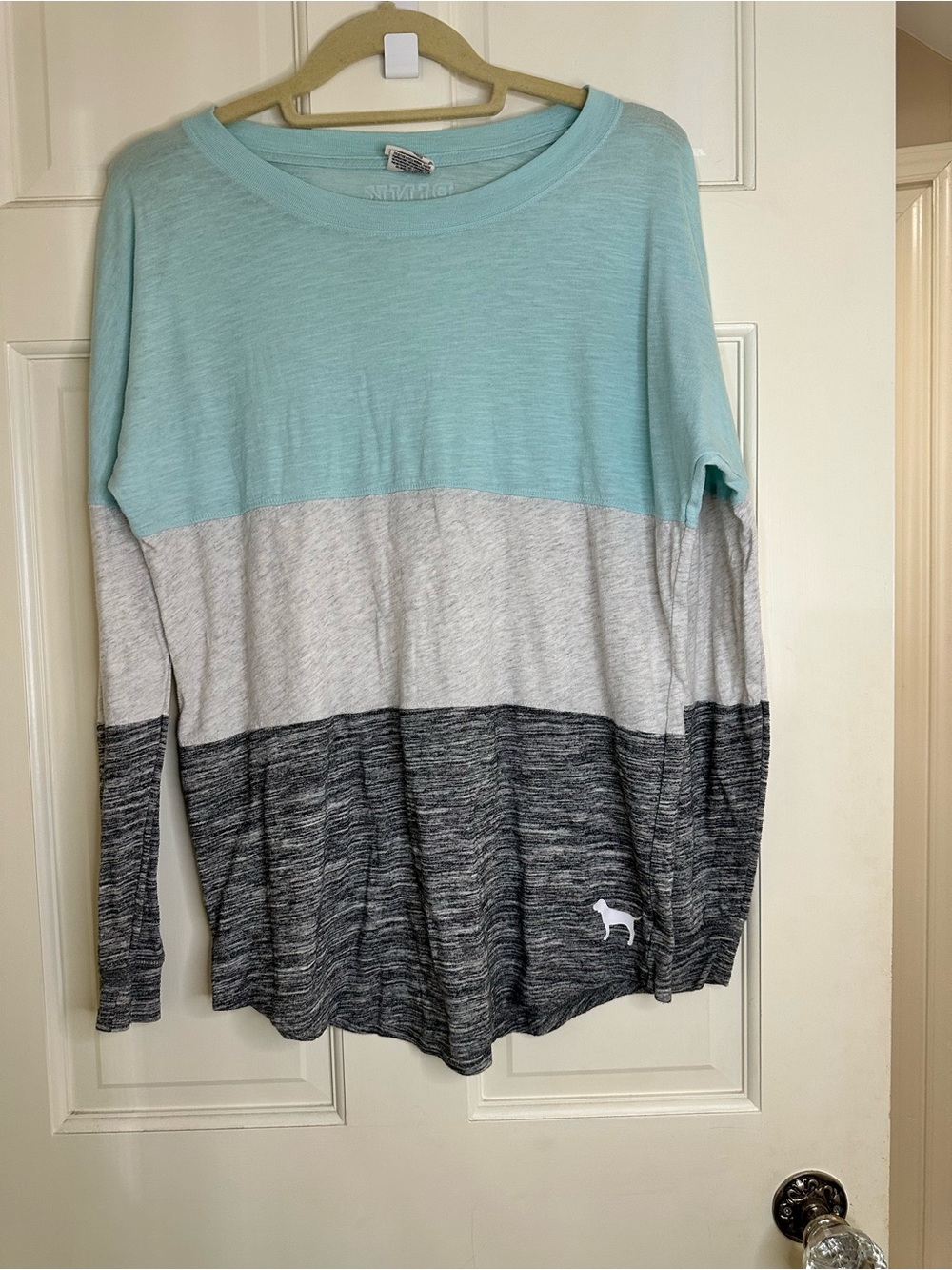 Women’s VS Pink color block long sleeve top size xs